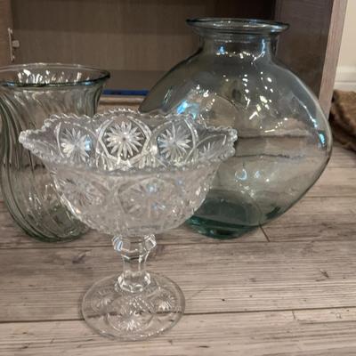 3 Pieces Of Glass Decor