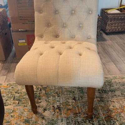 Fabric Chair 23 X 25 X 38 One Of Two