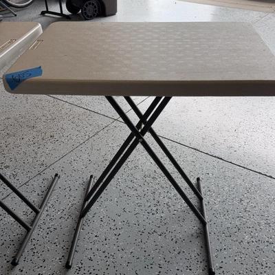 Small Plastic Top Table By Iceberg 26 X 18 X 28 2 Of Two