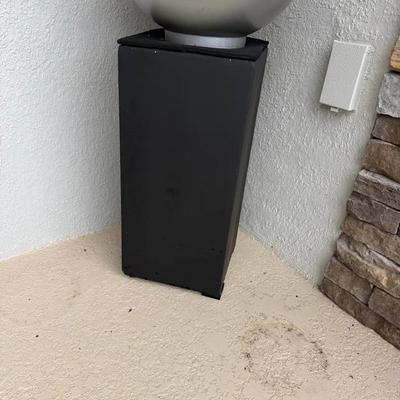 Fiberglass Planter 13 1/2 X 13 1/2 X 27–2 Of Two