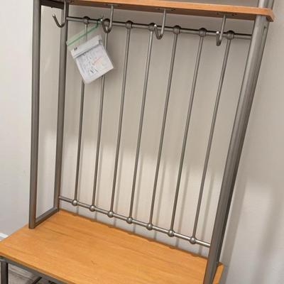 Coat Rack Storage System Does Not Include Items On Or In 36 X 18 X 70 Metal And Wood