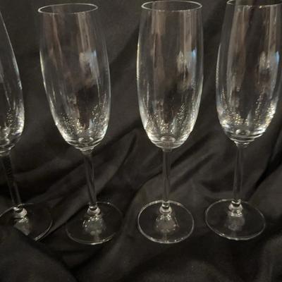 Four Champagne Flutes 