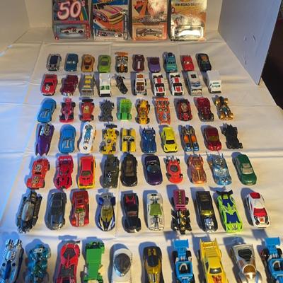 Mystery Lot Of Vintage Hot Wheels  Die Cast Cars, Trucks, Service Vehicles & Motorcycle