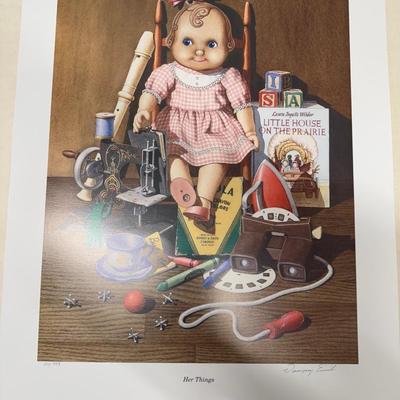 The KIDS ROOM Ltd. Ed. Signed & Numbered Lithograph By Dempsey Essick With COA  