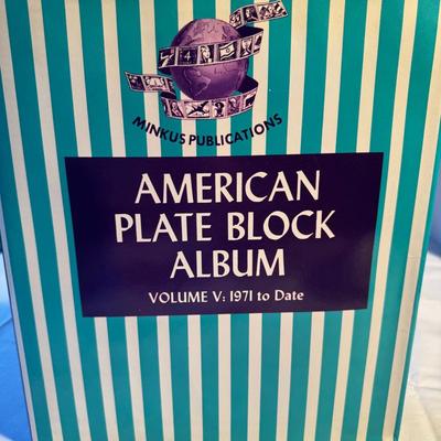 American Plate Block Stano Album Volume Five from 1971 to 1976 approximately 60% full
