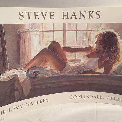 Steve Hanks “Bedroom Light” Women Print. SIGNED. Levy Gallery