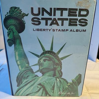 United States Liberty Stamp Album with lots of Stamps Included. 1847 To 1964