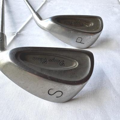 Two Rare Chicago Classic Golf Clubs. Sand Wedge & Pitching Wedge. Right-handed