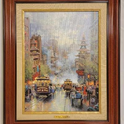Thomas Kinkade San Francisco, California Street With COA
