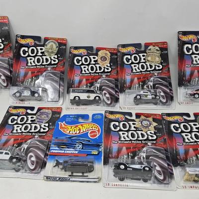 Hot Wheels Cop Rods and Chopper 