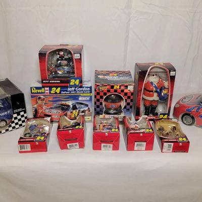 Jeff Gordon Ceramic Candy Dish, Ceramic Clock And Bank, Christmas Ornaments, And More