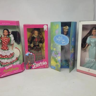 Andalucia, Scottish, Ballet Masquerade, and Pisces Barbie Doll