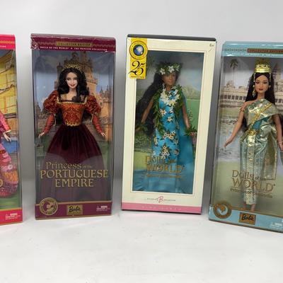Princesses of Japan, Portuguese Empire, Pacific Islands, and Cambodia Barbie Dolls