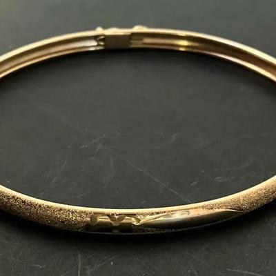 Bangle Stamped HOB 14K