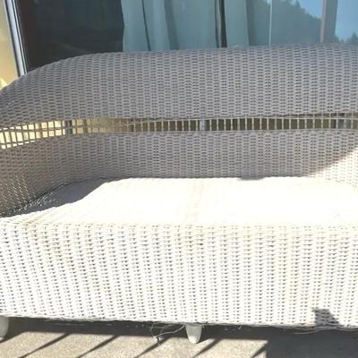 Wicker Loveseat 