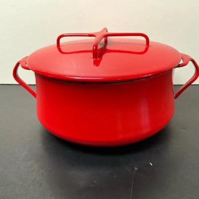 Dansk Red Enamel Pot