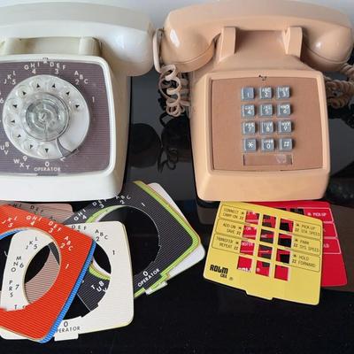 Rotary & Touch Telphones w/Interchangable Faces 