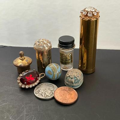 A Sprinkle of Gold, Original by Robert Bejeweled Lipstick Tube, Scarab, Other