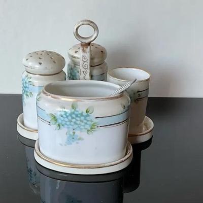 Morimura Brothers Table Condiment Set-Early 20th Century 