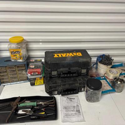 Assortment Of Tools, Tool Boxes, Nails And Other Supplies 