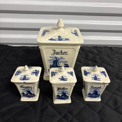Antique German Spice Canister 
