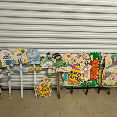 Yard Stakes For Easter And Saint Patricks Day 