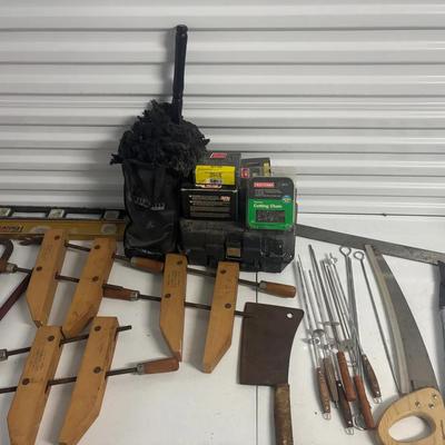 Collection Of Tools And Clamps 