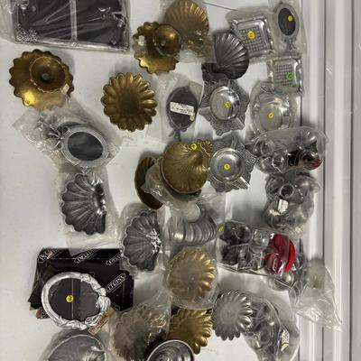 Large Assortment Of Decorative Candle Holders And Picture Frames