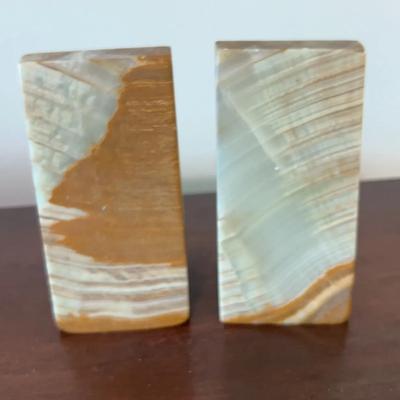 Vintage Onyx Bookends