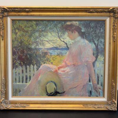 Frank Weston Benson - Solve Eleanor - Giltwood-Framed Print