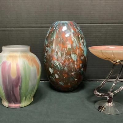 Art Glass Vases & More (3)