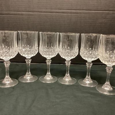 Crystal Wine Glasses (6)