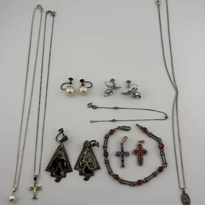 Assortment of Sterling Silver Jewelry