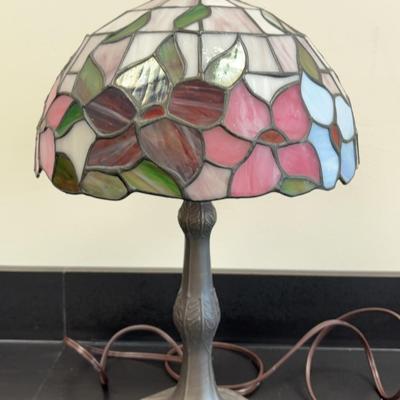 Stained Glass Metal Table Lamp