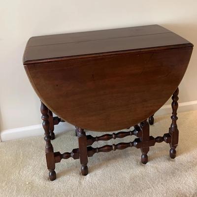 Vintage Drop Leaf Wooden Table