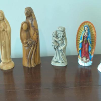 Collection Of Virgin Mary Figures