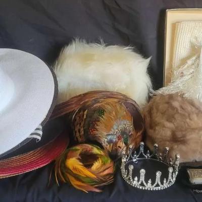 Old-World Glamour: Vintage Hats, Scarves & Evening Bag