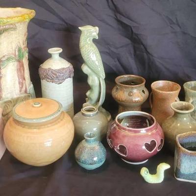 Artisan Pottery Vases, Jars & Figurals