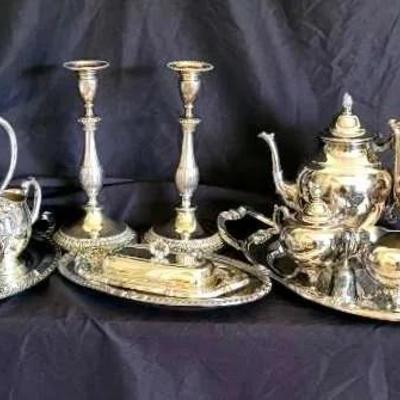 Vintage Silverplated Tea & Coffee Service Collection Featuring WM A Rogers