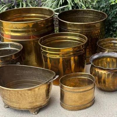 Brass Planters & Pots
