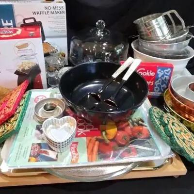Kitchen Baking & Entertaining Essentials Featuring Waffle Maker & Popcorn Machine