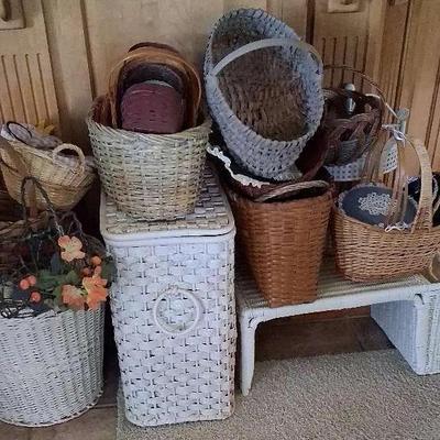 Collection of Wicker & Decorative Baskets
