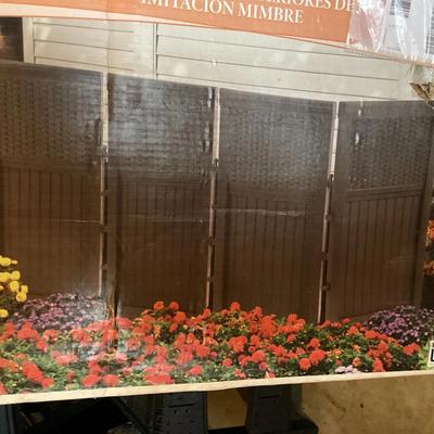 Resin Wicker Style Outdoor Screen