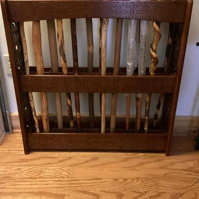 Custom Built Walking Stick Rack