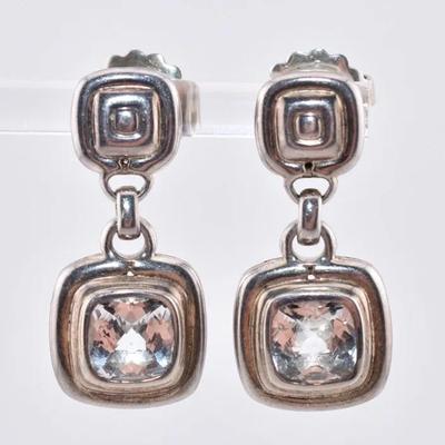 John Hardy - Sterling Silver Topaz Drop Earrings