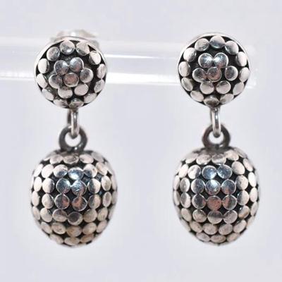 John Hardy - Sterling Silver Dot Dangle Earrings