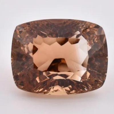 16.5 Carat Natural Cushion Champagne Topaz - VS