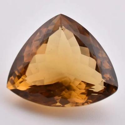 40.6 Carat Natural Unheated Trillion Citrine - VVS