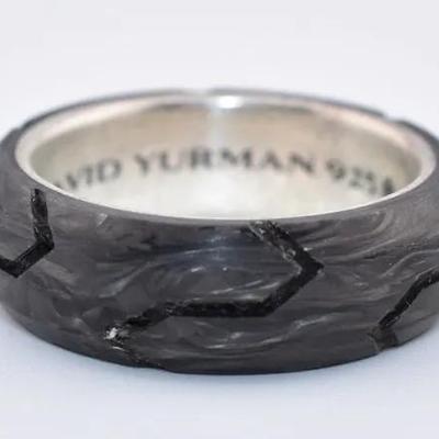 David Yurman - Forged Carbon Sterling Silver Ring
