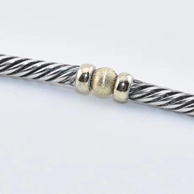 David Yurman - Sterling Silver & 14k Yellow Gold Sculpted Cable Necklace